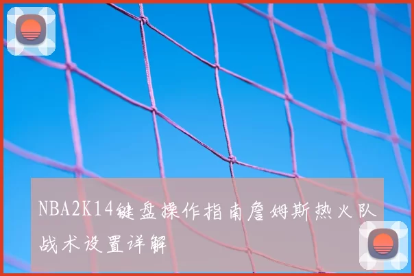 NBA2K14键盘操作指南詹姆斯热火队战术设置详解